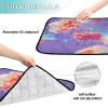 Reusable Pee Pads for Large Dogs, Non-Slip, 24 x 36 in + 36 x 42 in, Vapor Wave Floral, Purple and Red, 2-Pack view 3
