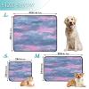 Reusable Washable Non-Slip Dog Training Pads, 20 x 24 in, Water Blue/Violet, 3-Pack view 2