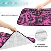 Water-Absorbent Dog Bowl Mat and Mud Mat, Washable, Non-Slip, 50.8 x 61 cm, Black and Peach Pet Print, 3-Pack view 3