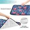 Water-Absorbent Dog Bowl Mat, Washable, Non-Slip, 20 x 24 in, Pomegranate Denim, 3-Pack view 3