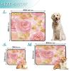 3-Pack Washable Dog Pee Pads, Non-Slip, 50.8 x 61 cm, Rose Gold Valentine's Rose view 2