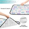 Washable Dog Pee Pads, Extra-Large Non-Slip Indoor Floor Mat, 20 x 24 in, Blue-Purple Small Flowers, 3-Pack view 3