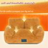 Miaogoo Fluffy Plush Cat and Dog Sofa, Orthopedic, Calming, Washable, Removable, Non-Slip, for Small and Medium Dogs and Cats (L: 75 x 48 x 23 cm, Brown) view 2