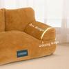 Miaogoo Fluffy Plush Cat and Dog Sofa, Orthopedic, Calming, Washable, Removable, Non-Slip, for Small and Medium Dogs and Cats (L: 75 x 48 x 23 cm, Brown) view 4