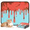 Washable Non-Slip Dog Pee Pads for Airplane Crates, 20 x 24 in, Colorful Aesthetic Art, 3-Pack view 1