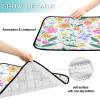 Washable, Non-Slip Dog Mats for Dirty Paws, 50.8 x 61 cm, Colorful Artistic Flowers, 3-Pack view 3