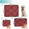 Reusable Non-Slip Pee Pads for Large Dogs, Beach, 50.8 x 61 cm, Red, 3-Pack view 2