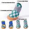 4-Piece Dog Shoes for Small Dogs, Breathable Summer Paw Protection Boots with Anti-Slip Rubber Soles, for Hot Pavement and Outdoor Walks (Blue, XS) view 4
