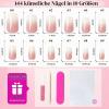 LunarCharm 144-Piece Ombre Square Press-On Nails, Medium view 2