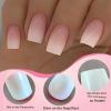 LunarCharm 144-Piece Ombre Square Press-On Nails, Medium view 3