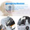 Generic Adjustable Dog Wheelchair for Rear Legs, 2-Wheel Mobility Cart for Small to Large Dogs, Walking Aid for Disabled Dogs, Supportive Rear-Leg Braces (Small Size) view 2