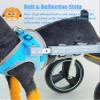 Generic Adjustable Dog Wheelchair for Rear Legs, 2-Wheel Mobility Cart for Small to Large Dogs, Walking Aid for Disabled Dogs, Supportive Rear-Leg Braces (Small Size) view 3