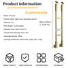 Adjustable White Indoor Stair Railing, 270° Adjustable, Side-Mounted Metal Balusters, 0.3 m High view 2