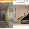 Adjustable White Indoor Stair Railing, 270° Adjustable, Side-Mounted Metal Balusters, 0.3 m High view 3