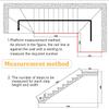 Adjustable White Indoor Stair Railing, 270° Adjustable, Side-Mounted Metal Balusters, 0.3 m High view 4