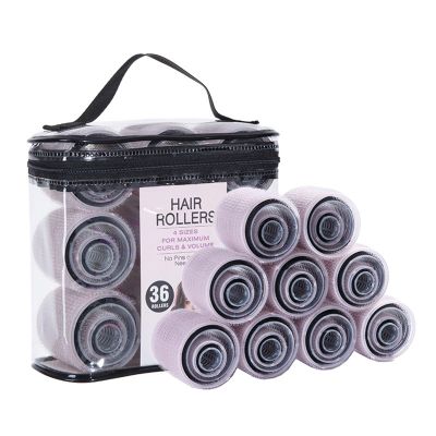 36-Piece Self-Grip Hair Roller Set with 4 Sizes