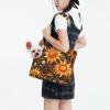 WZYCWB Sunflower Lines Printed Pet Shoulder Bag for Small Pets view 2