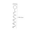 BESTonZON Spiral Ground Anchors for Dogs and Tents, 2-Piece, Iron, Silver view 2