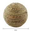 Rabbit Ball with Loops, Natural Rabbit Toy, Rabbit Accessory for Grooming, Playroom, Patio, Garden, Feeder, Farm, Home, Backyard, Indoor Use view 2