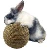 Rabbit Ball with Loops, Natural Rabbit Toy, Rabbit Accessory for Grooming, Playroom, Patio, Garden, Feeder, Farm, Home, Backyard, Indoor Use view 3