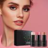 3-Piece Cream Contour Stick Set, Non-Greasy Long-Wear Face Sculpting Makeup view 3