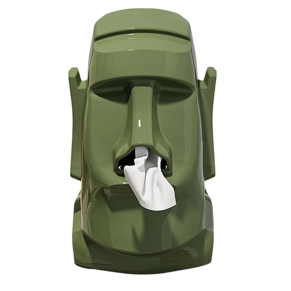 Easter Island Statue Tissue Box & Organizer