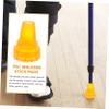 ZUNOXAZ 2-Piece Non-Slip Crutch Tips, Durable Wear-Resistant Cane Accessories for Roads and Slopes, Replacement Tips for Seniors view 3