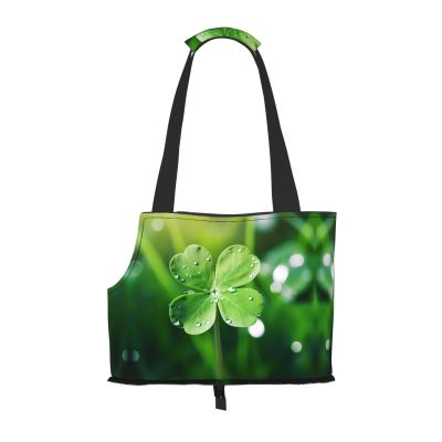 WZYCWB Four-Leaf Clover Lightweight Travel Carrier for Cats and Small Dogs