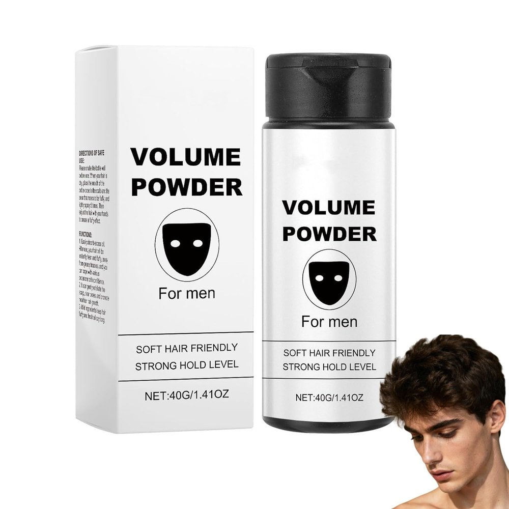 Texture Powder for Men, Hair Volume Powder, Fluffy Hair Powder with Matte Effect, Styling Powder for Improved Hold, Instantly Adds Texture and Volume, Lightweight & Matte Finish (40 g, 1)