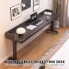 Height-Adjustable Overbed Laptop Table with Wheels view 3