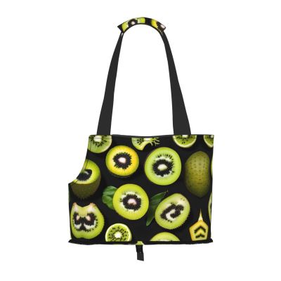 WZYCWB Green Kiwi Lightweight Travel Bag for Cats and Breathable Small Dog Shoulder Carrier
