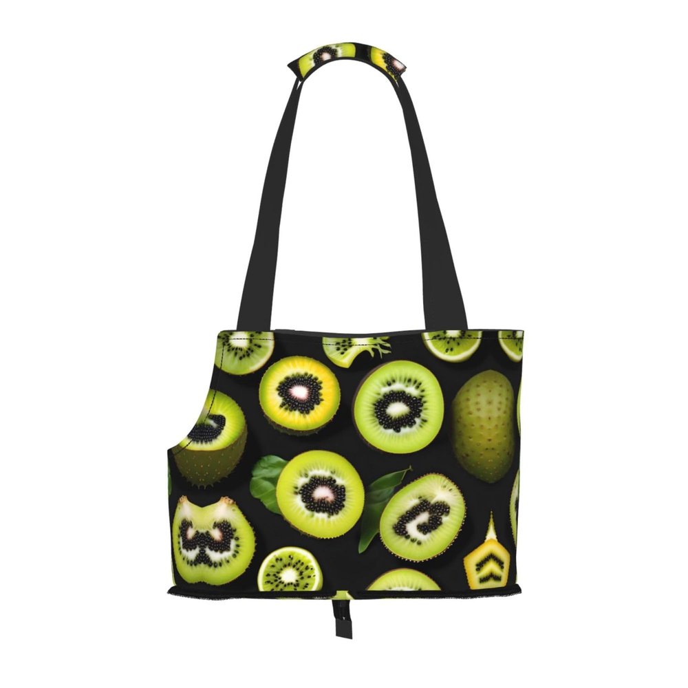 WZYCWB Green Kiwi Lightweight Travel Bag for Cats and Breathable Small Dog Shoulder Carrier