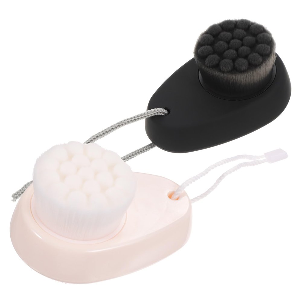 PENIKOKO 2-Pack Double-Sided Facial Cleansing Brushes with Soft Bristles