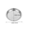 DECOMELODY 2-Piece Shallow Stainless Steel Bowls for Dogs and Cats view 2