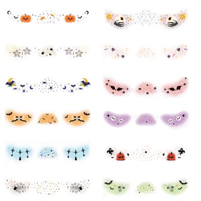 Halloween Body Stickers, Cute Pumpkin and Spider Decals