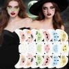 Halloween Body Stickers, Cute Pumpkin and Spider Decals view 3