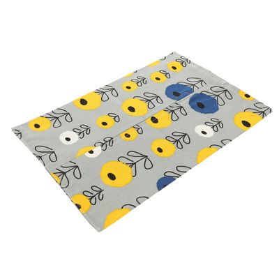 Floral Cotton-Linen Tissue Box Cover, Easy to Open