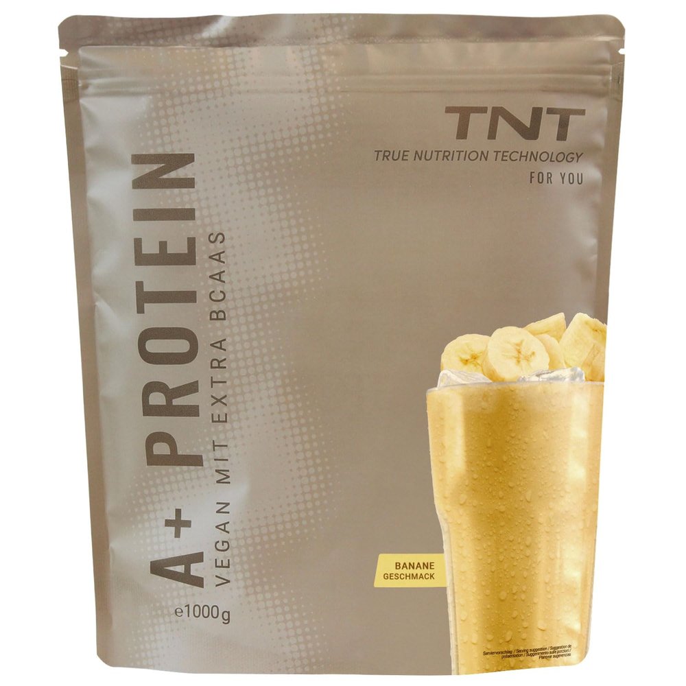 TNT A+ Protein Powder - Vegan - 1 kg - 33 Servings - Banana Flavor
