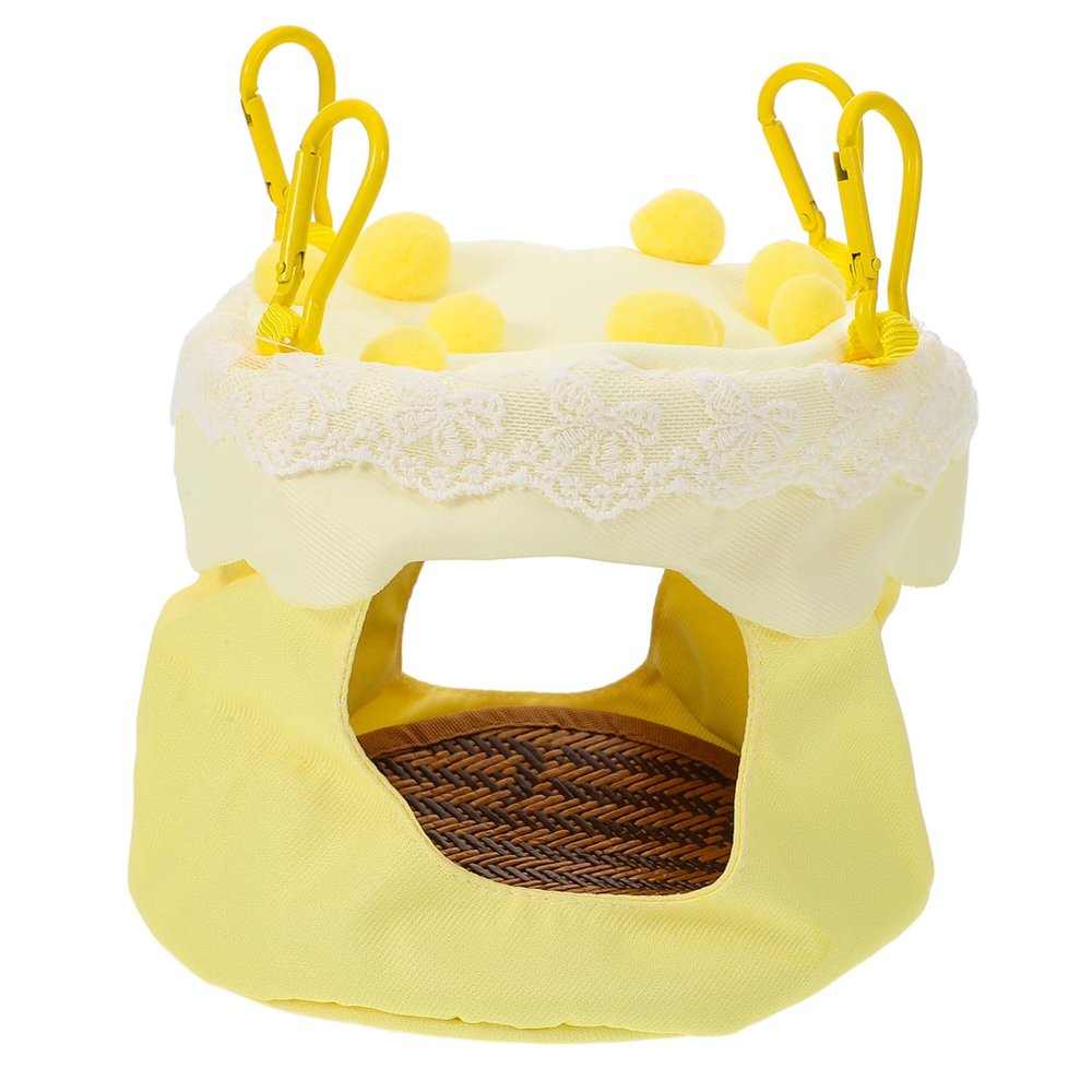 Parrot Bird Nest Hammock with Double-Sided Fabric Nest Bed