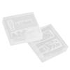 LOLIPPYY 3D Transparent Silicone Nail Art Molds, 2-Piece, Floral Design view 1