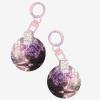Personalized Pet Tag, Purple Flowers, Small Size view 2