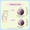 Personalized Pet Tag, Purple Flowers, Small Size view 4