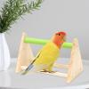 Budgerigar Wooden Perch Training Stand view 3