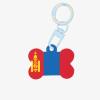 Personalized Pet Tags with Mongolian Flag view 1