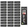 “Nice That You’re Here” Chocolate Bar Gift Sleeves, Duplo-Style Felt Packaging, 30-Pack, Black view 1
