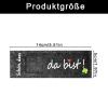 “Nice That You’re Here” Chocolate Bar Gift Sleeves, Duplo-Style Felt Packaging, 30-Pack, Black view 2