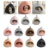 GKYQVE Soft Plush Indoor Pet House with Hanging Toy view 2