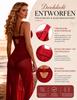 Women's Sexy Plus-Size Babydoll Negligee, Red, M view 3