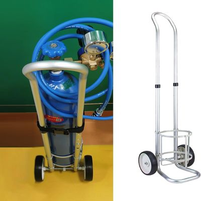 Portable Oxygen Tank Cart, 2-Wheel Trolley for Medical Gas Transport