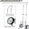 Portable Oxygen Tank Cart, 2-Wheel Trolley for Medical Gas Transport view 4